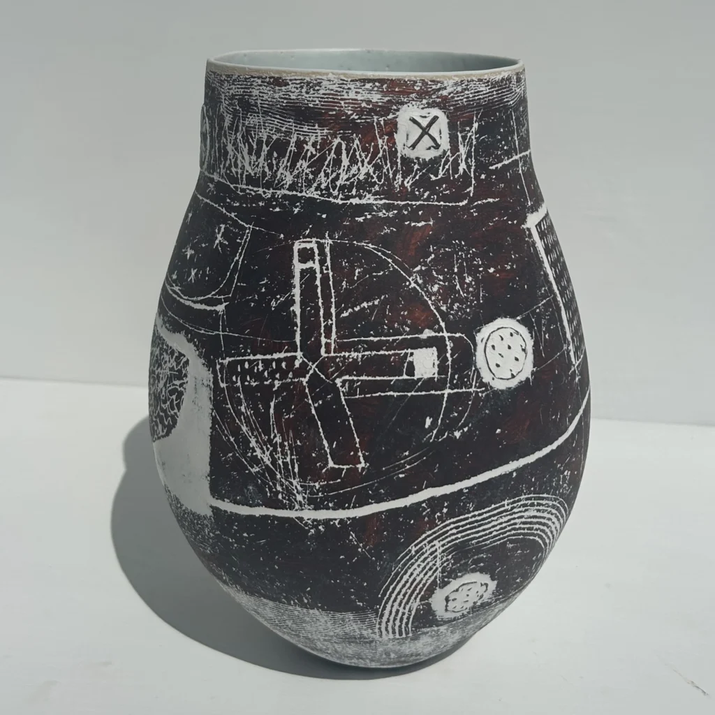 landscape vessel with bosses